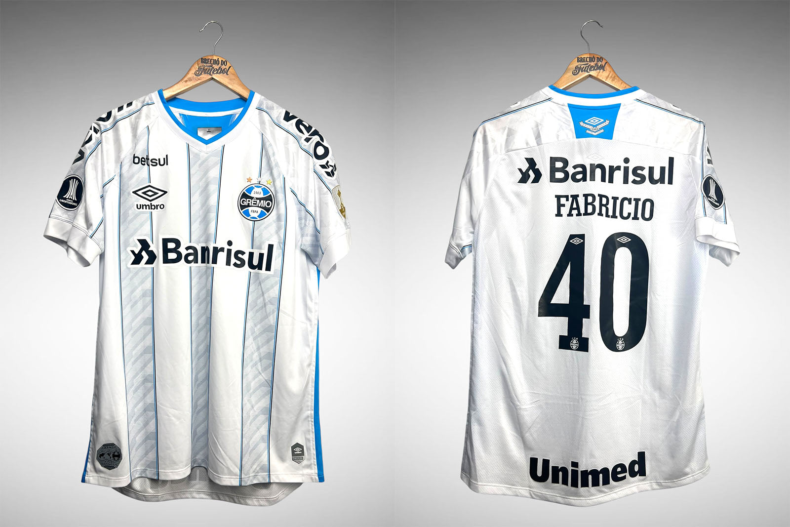 Grêmio 2020 Segunda Camisa Tam G Nº 40 Fabricio.