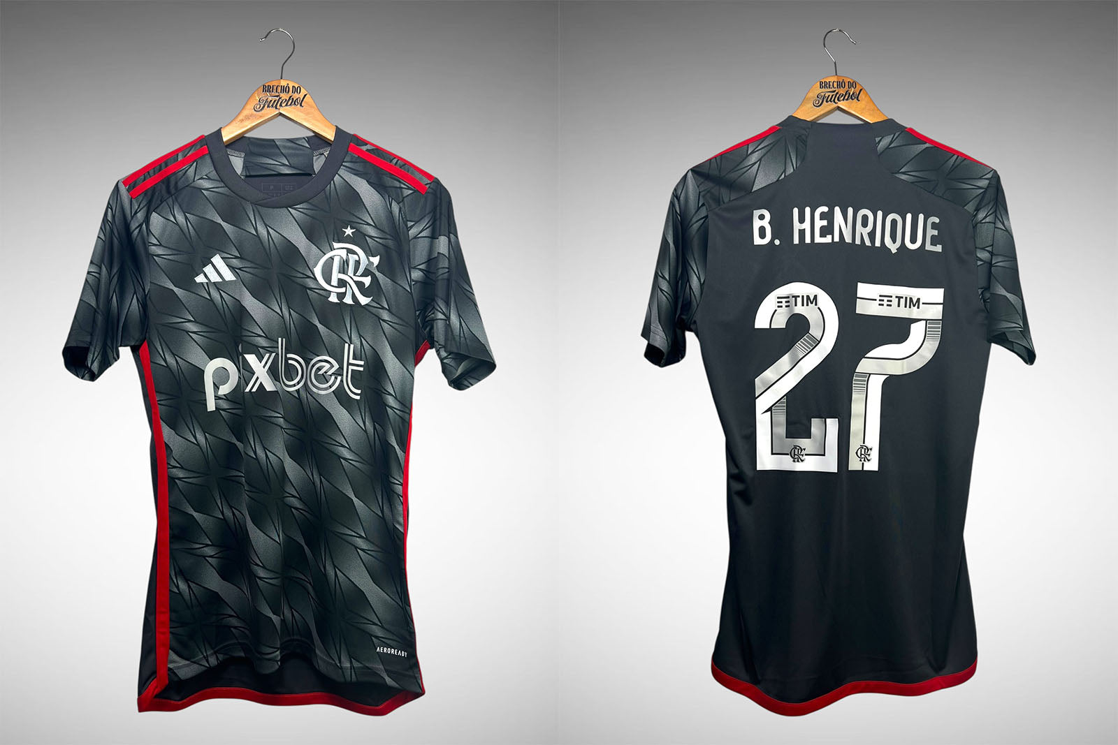 Flamengo 2024 Terceira Camisa Tam P Nº 27 B. Henrique.
