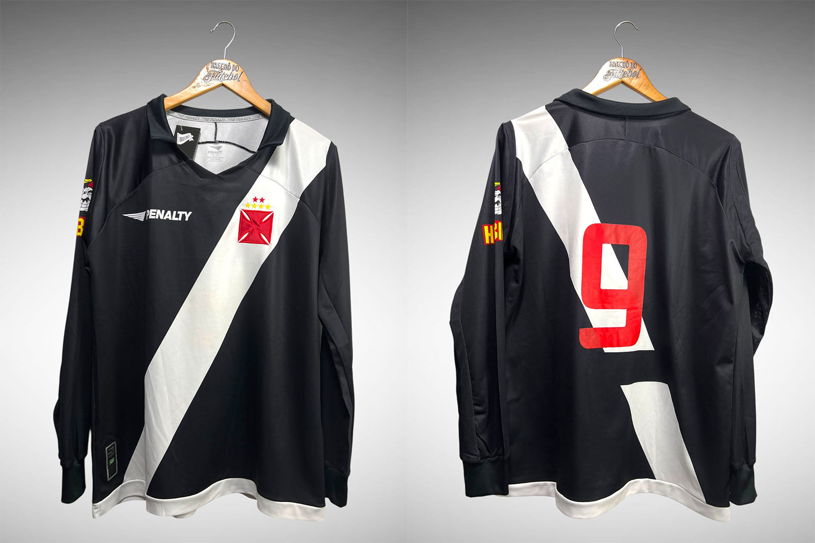 Vasco da Gama 2009 Primeira Camisa Tam G Nº 9 Mangas Longas.