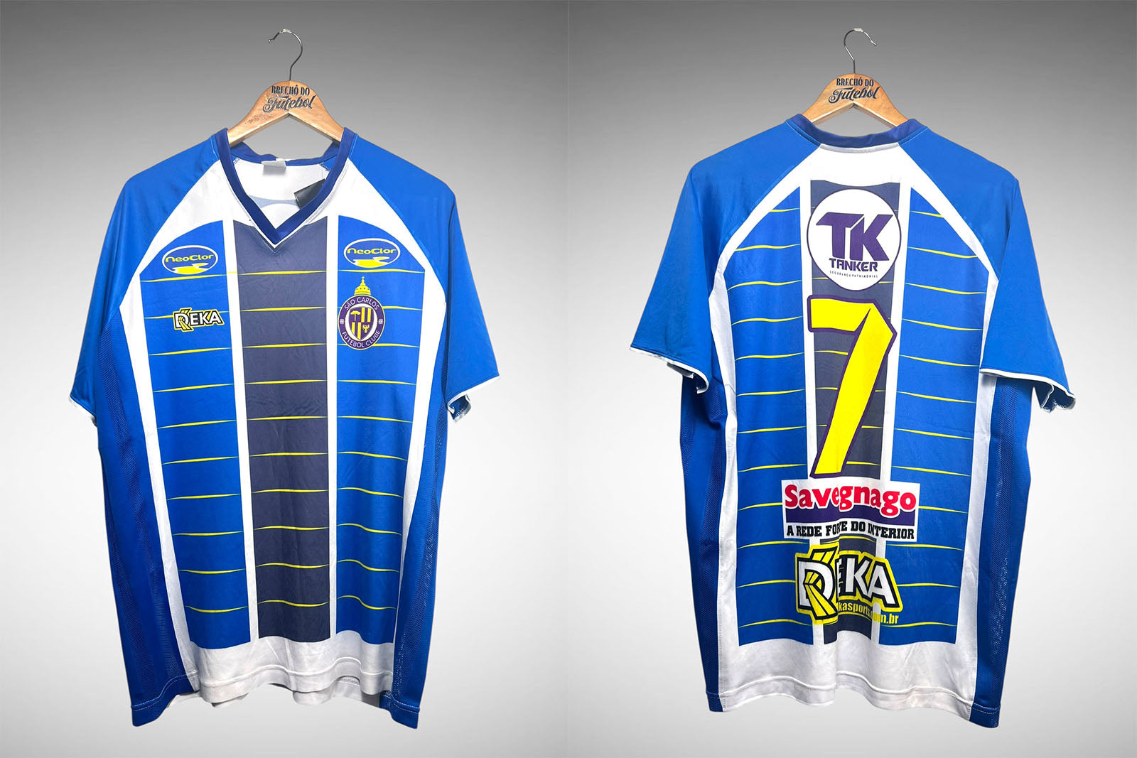 São Carlos FC-SP Primeira Camisa Tam G Nº 7.