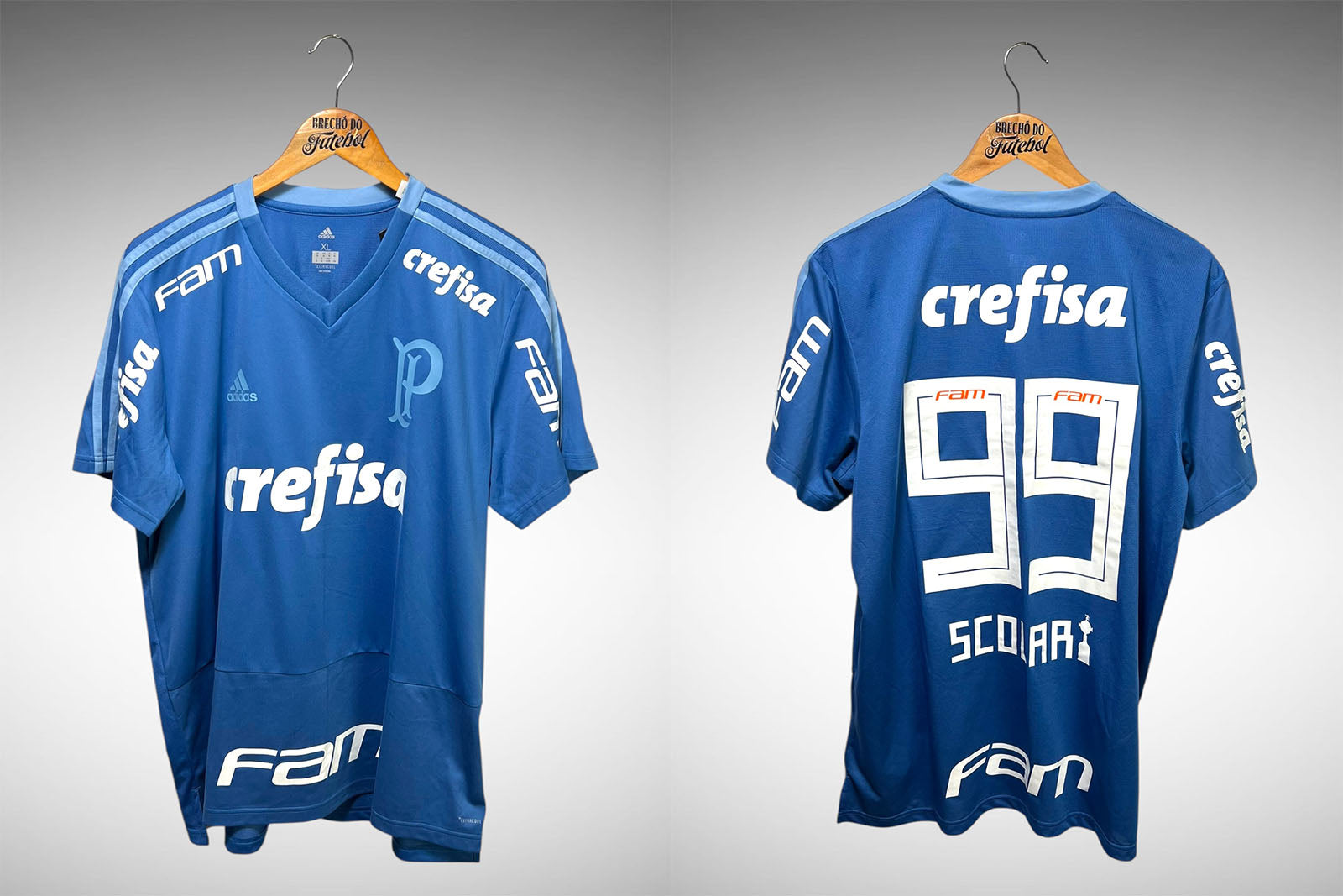 Palmeiras 2018 Camisa Treino Tam GG  Nº99 Scolari.