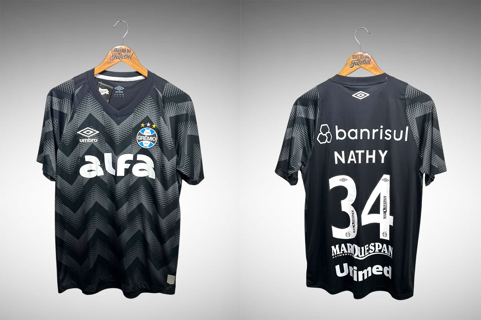 Grêmio 2024 Camisa Goleiro Feminino Tam M Nº34 Nathy.