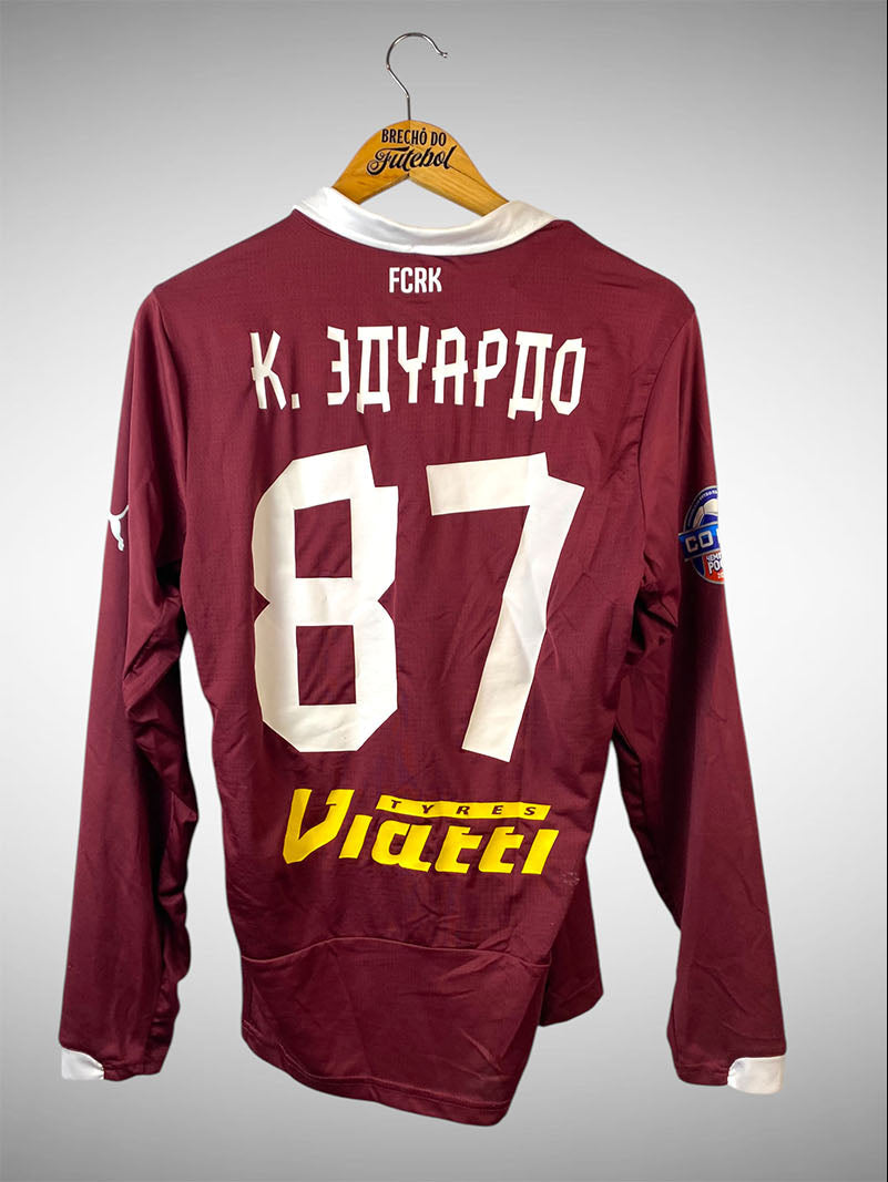 Rubin Kazan 2014 Primeira Camisa Tam M Mangas Longas N 87 Carlos Eduardo.
