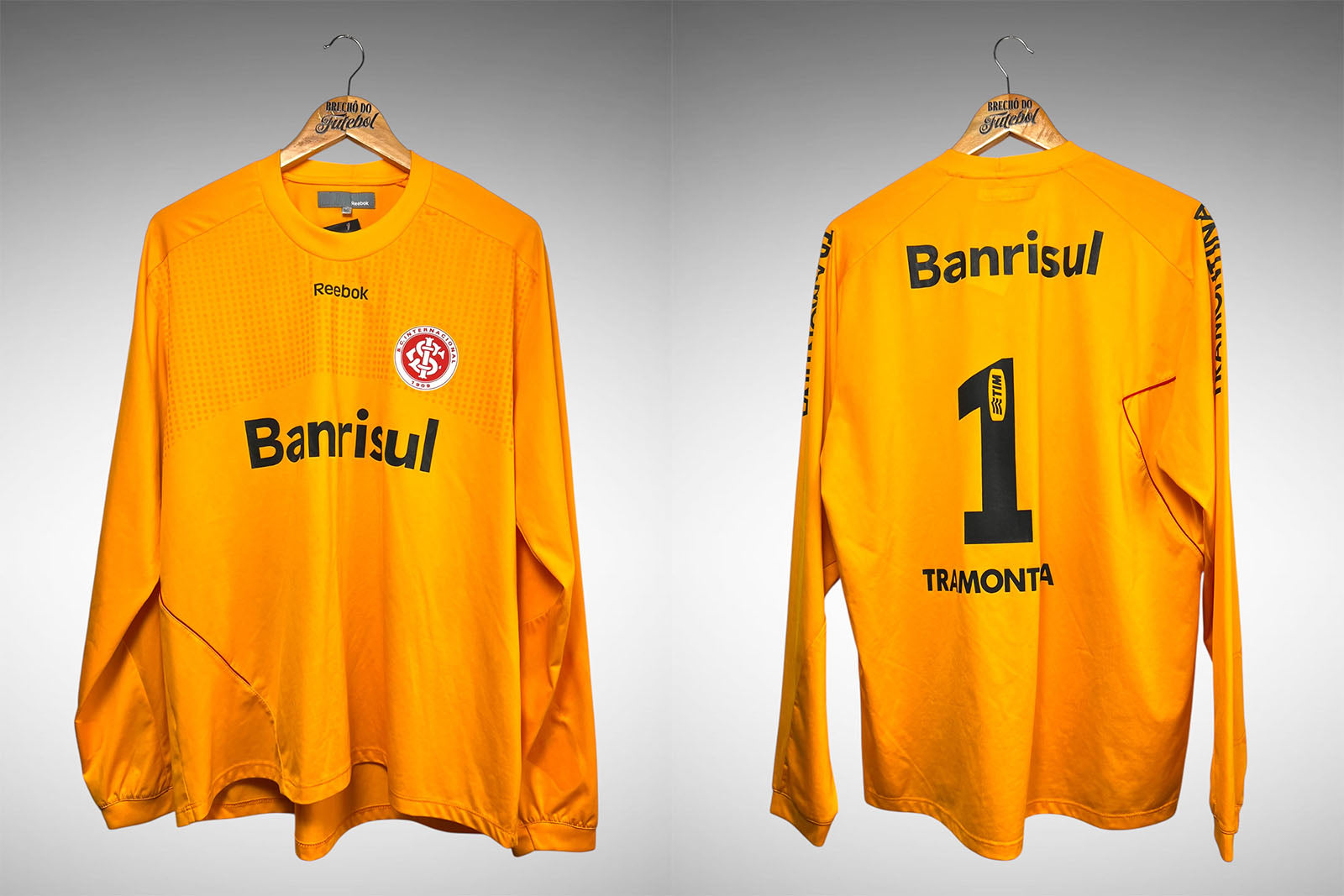 Internacional 2011 Camisa de Goleiro Tam GG Nº 1 Mangas Longas.