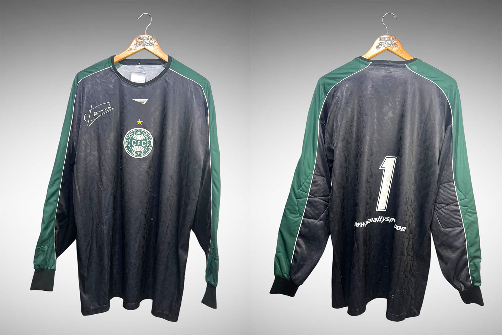 Coritiba 2002 Camisa de Goleiro Tam GG Nº 1.