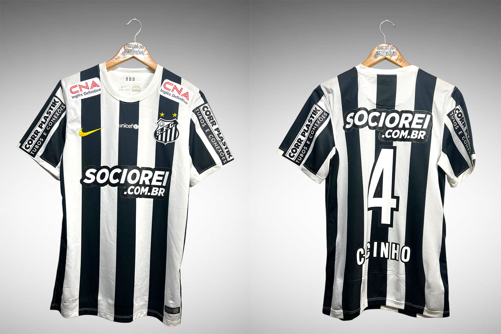 Santos 2014 Segunda Camisa Tam P Nº4 Cicinho.