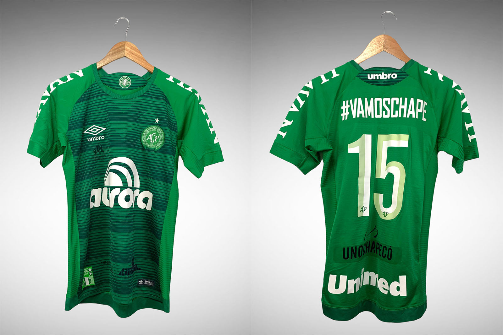 Chapecoense 2017 Primeira Camisa Tam P N# 15.