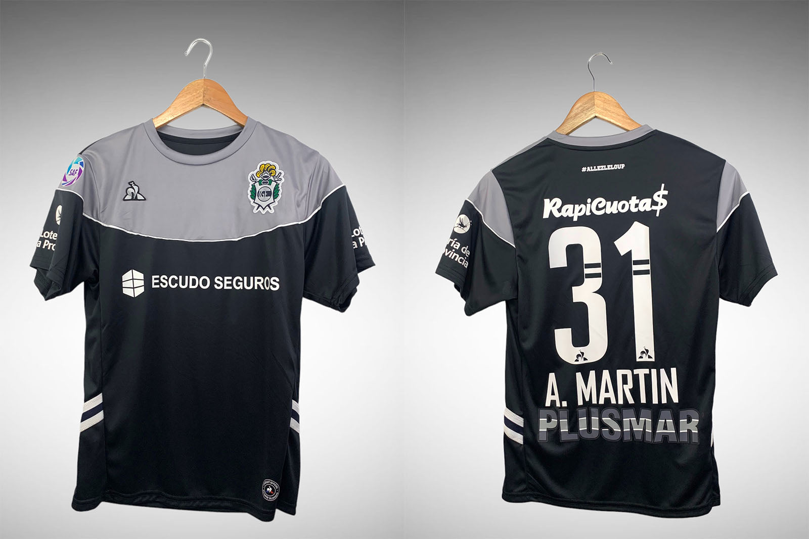 Gimnasia y Esgrima 2019 Camisa Goleiro Tam P Nº1 A. Martin.
