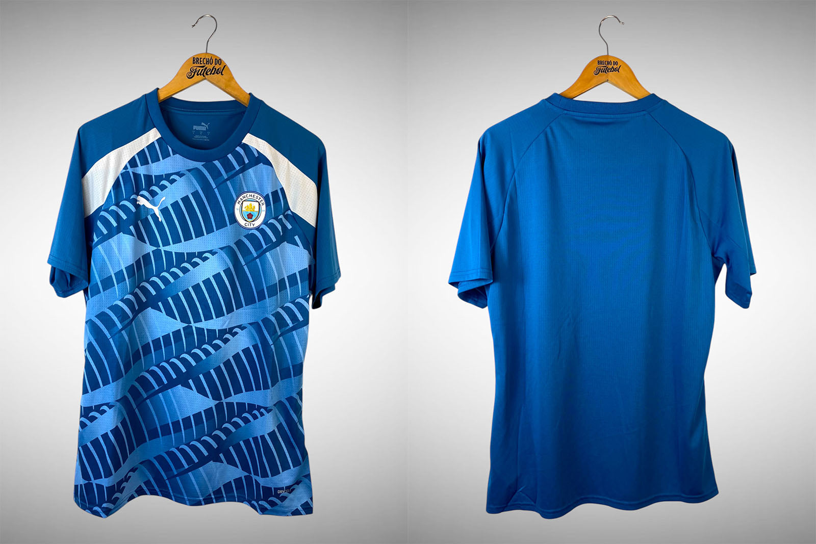 Manchester City 2023 Camisa de Aquecimento Tam G.