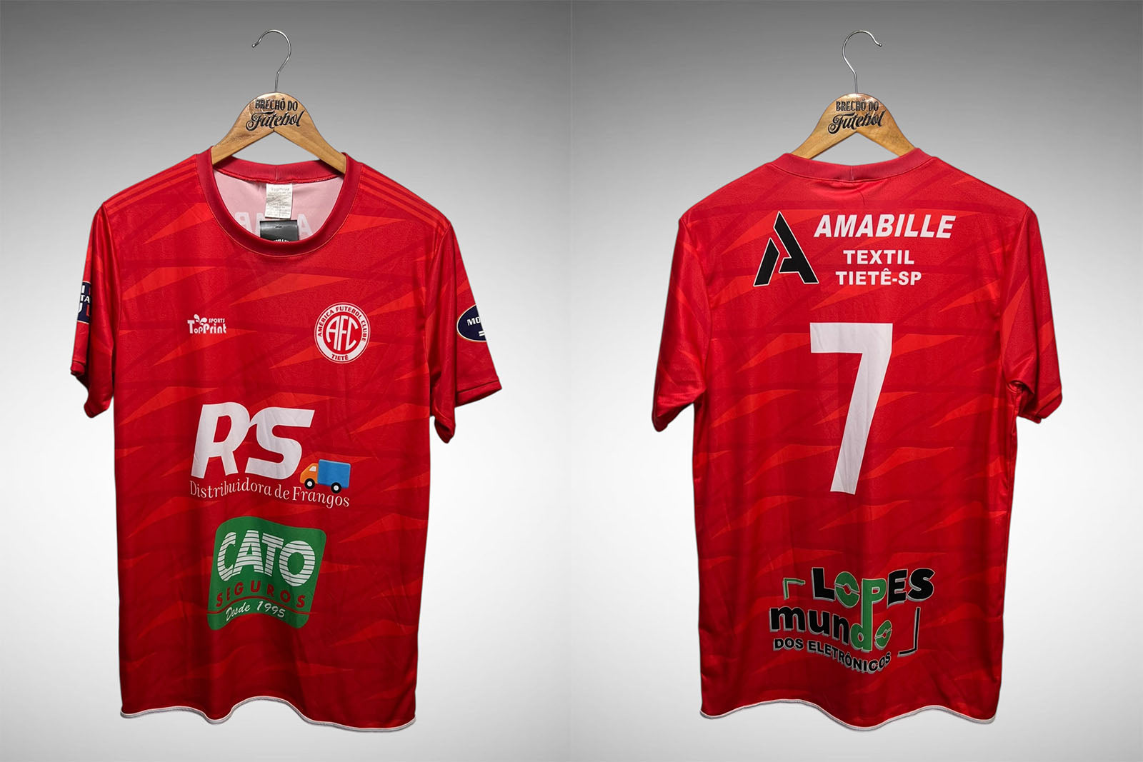 América - SP Primeira Camisa Tam G Nº7.