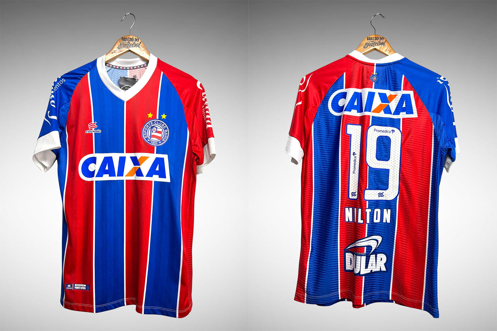 Bahia 2018 Segunda Camisa Tam M Nº 19 Nilton.