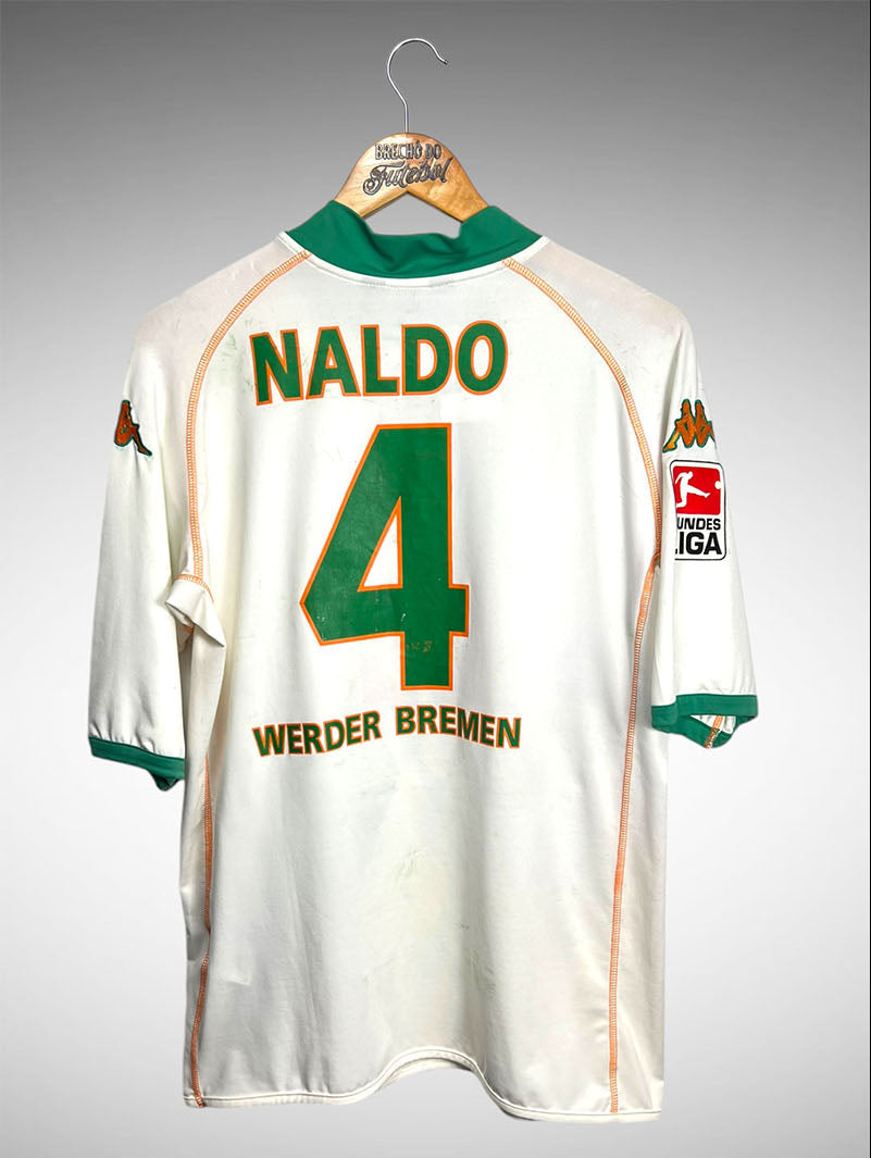 Werder Bremen 2004 Segunda Camisa Tam 3G N 4 Naldo.