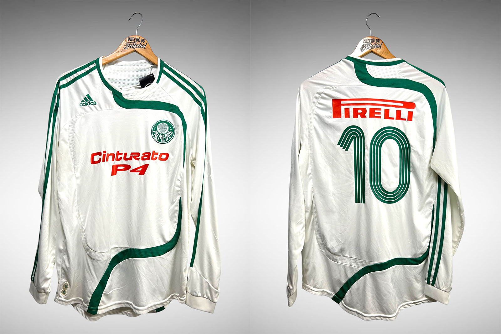 Palmeiras 2007 Segunda Camisa Tam G Nº 10 Mangas Longas.