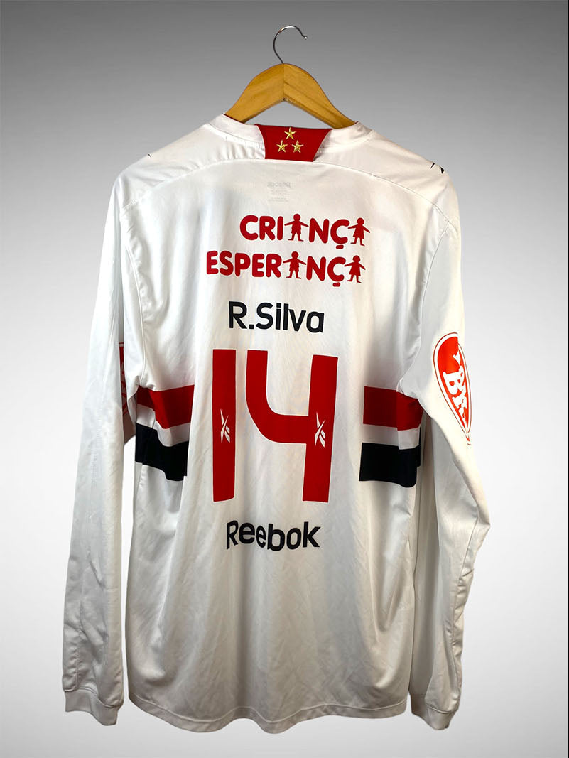 São Paulo 2010 Primeira Camisa Tam G Mangas Longas N# 14 R. Silva.