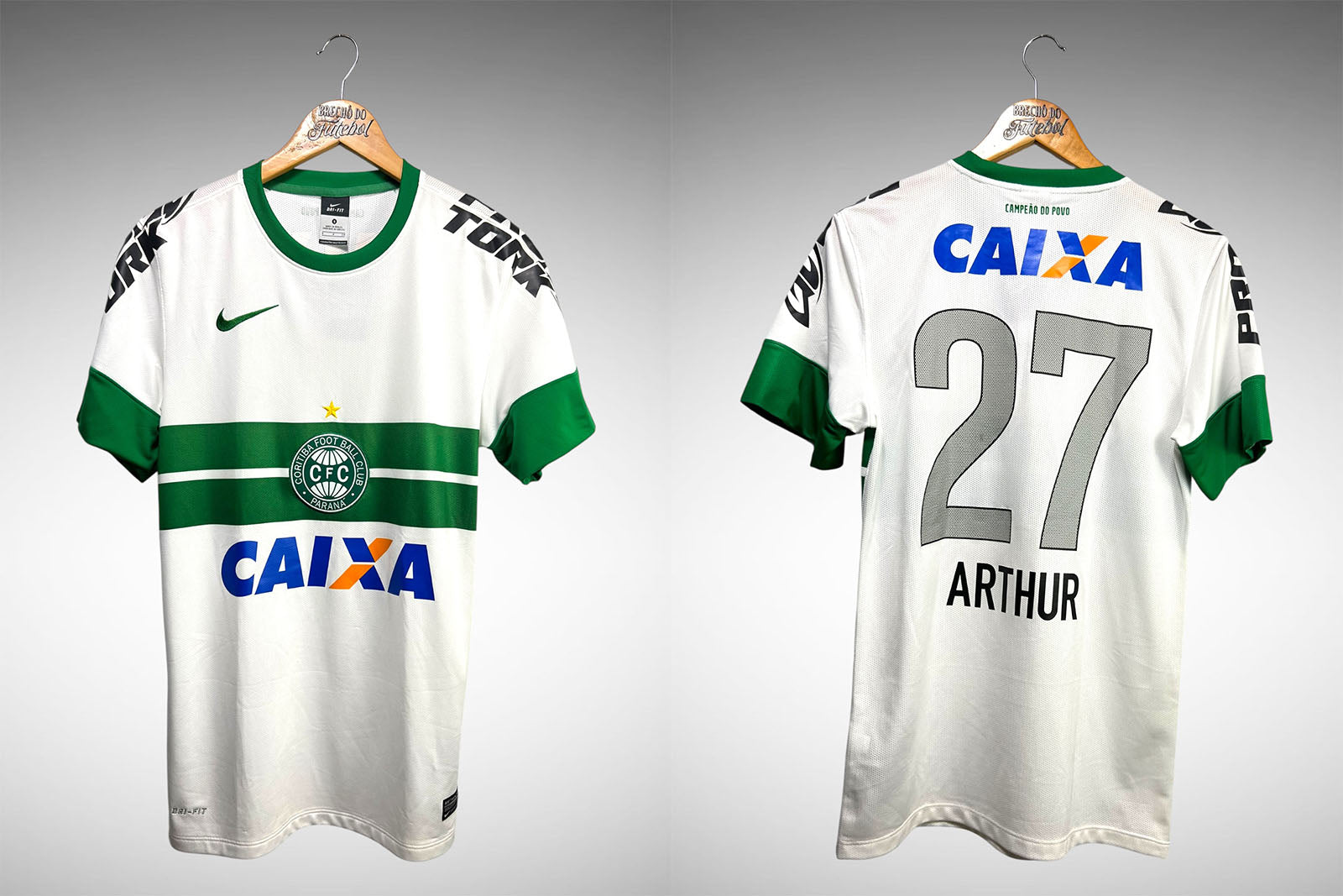 Coritiba 2013 Primeira Camisa Tam P Nº 27 Arthur.