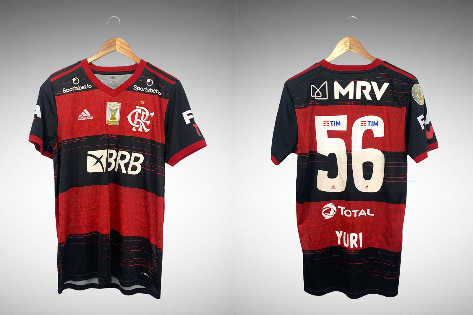 Flamengo 2020 Primeira Camisa Tam M Nº56 Yuri.