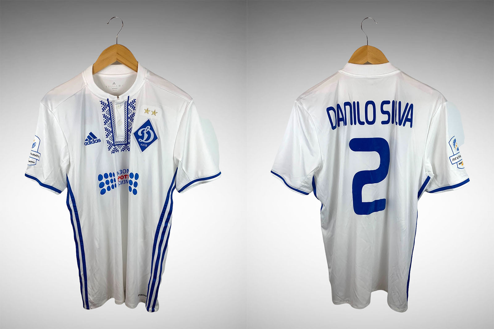 Dynamo Kiev 2016 Primeira Camisa Tam M N# 2 Danilo Silva.