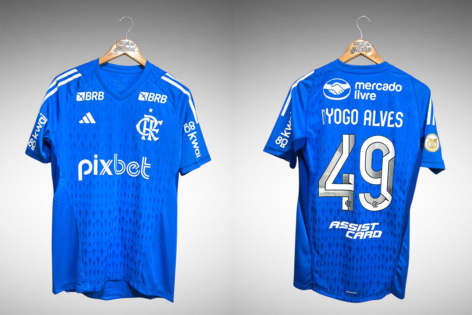 Flamengo 2023 Camisa de Goleiro Tam G Nº49 Dyogo Alves.
