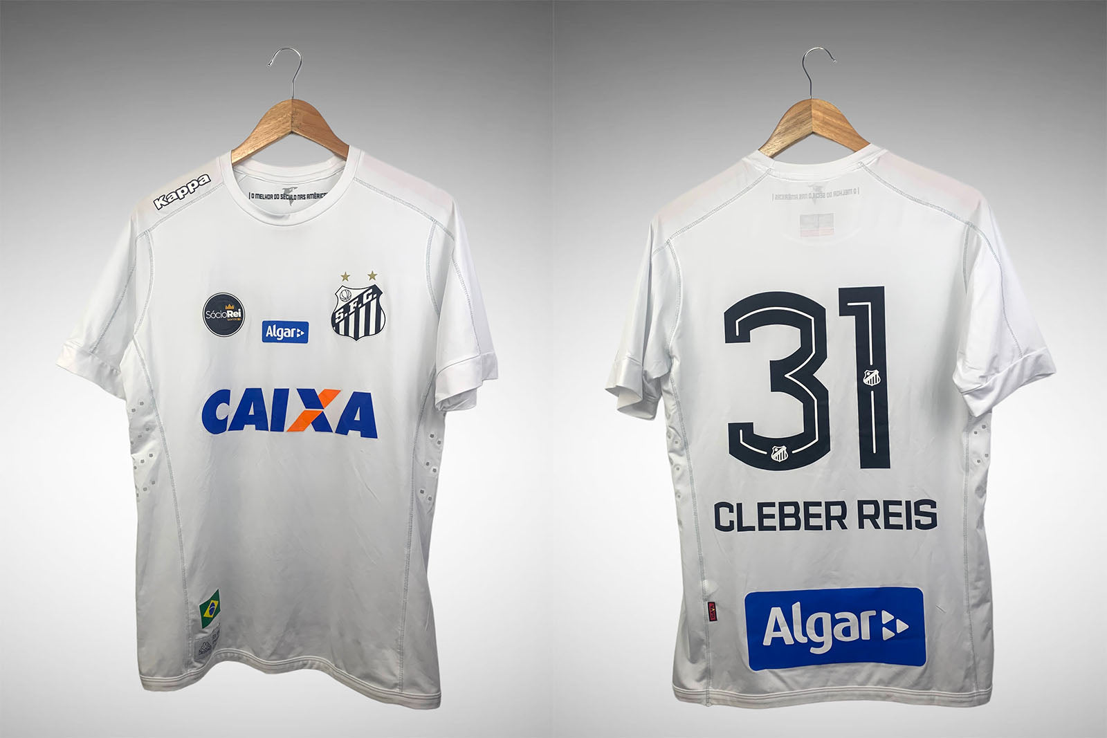 Santos 2017 Primeira Camisa Tam Gg N# 31 Cleber Reis.