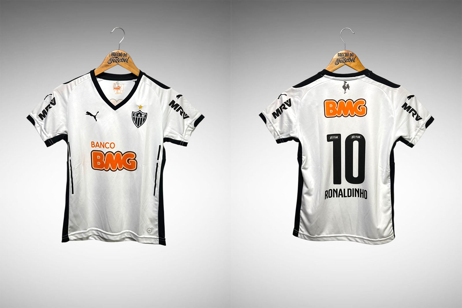 Atlético Mineiro 2014 Segunda Camisa Tam P Infantil Nº10 Ronaldinho.