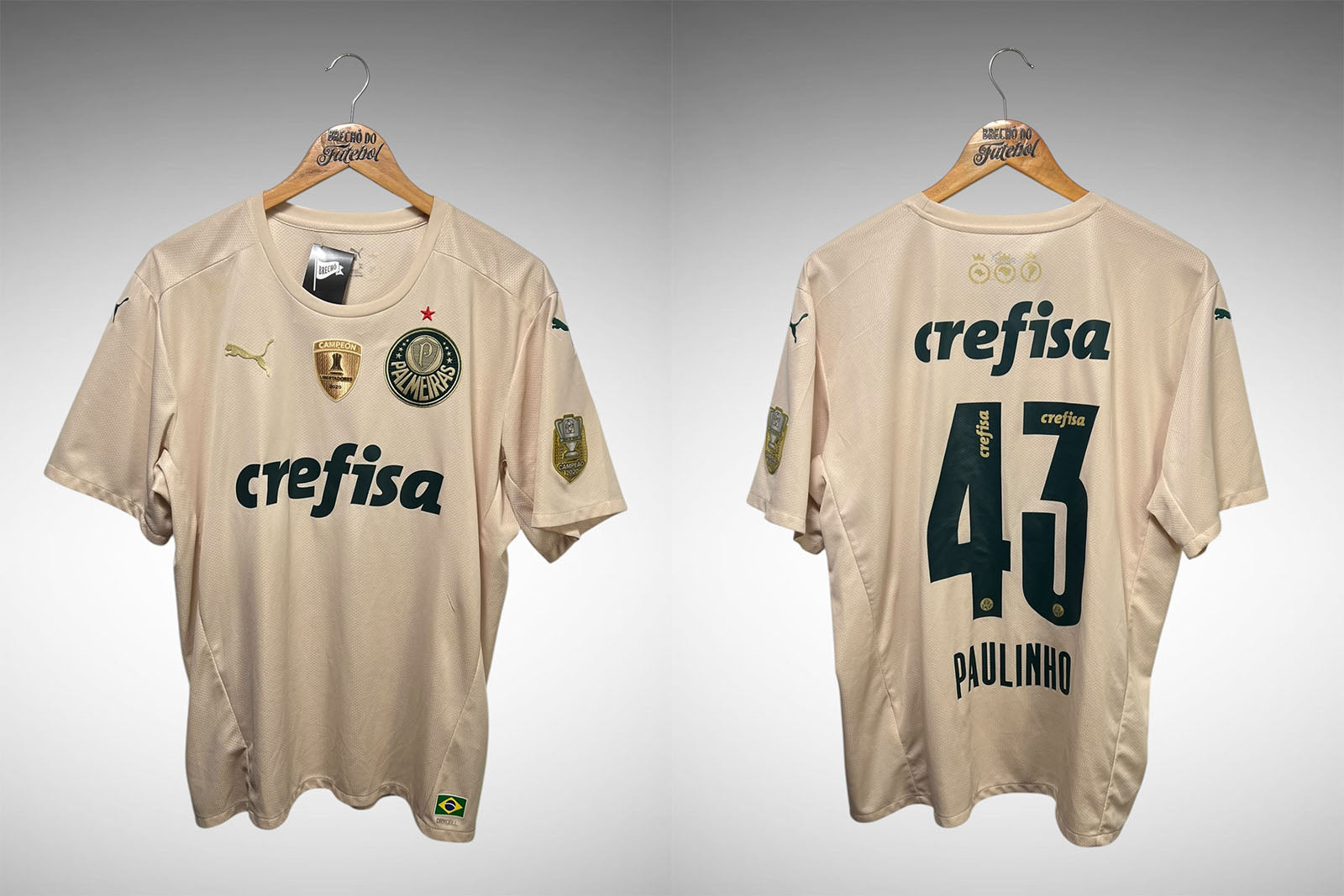 Palmeiras 2021 Terceira Camisa Tam GG Nº43 Paulinho.