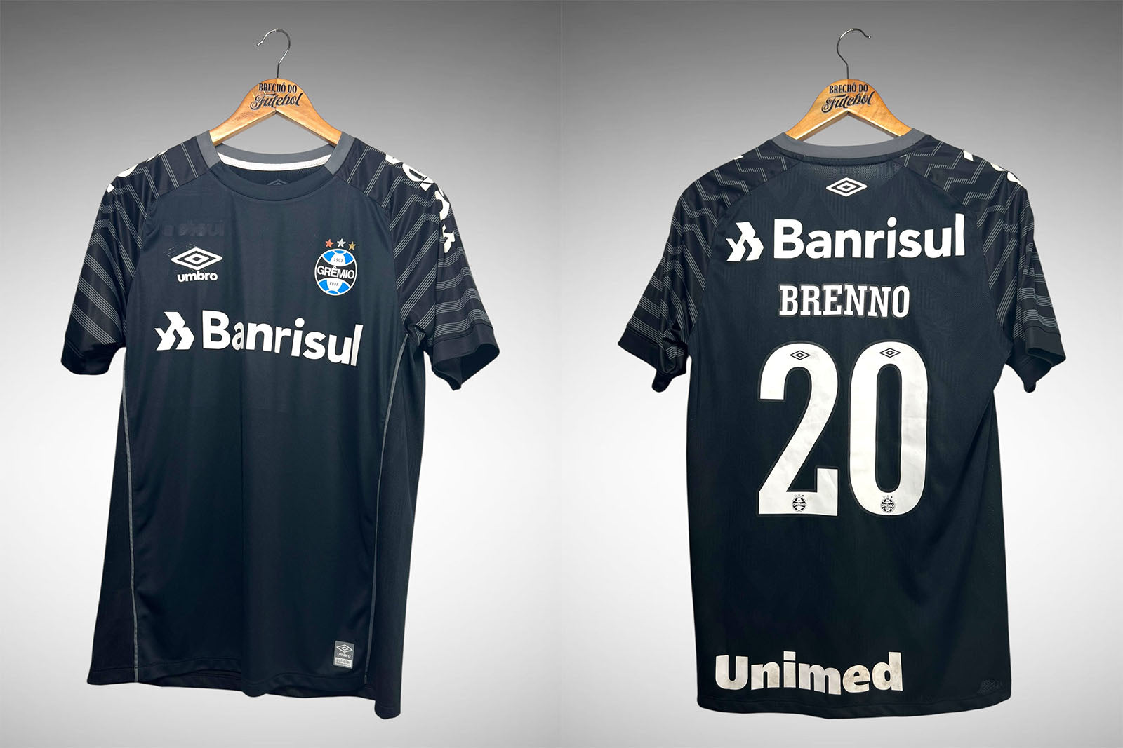 Grêmio 2021 Camisa de Goleiro Tam M Nº 20 Brenno.