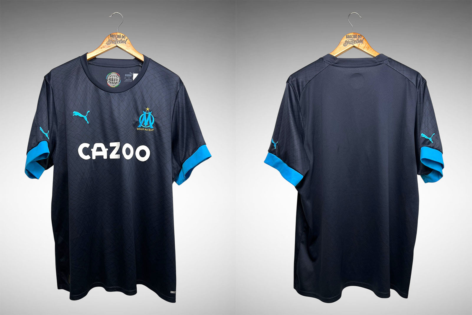 Olympique de Marseille 2022 Segunda Camisa Tam 3G.