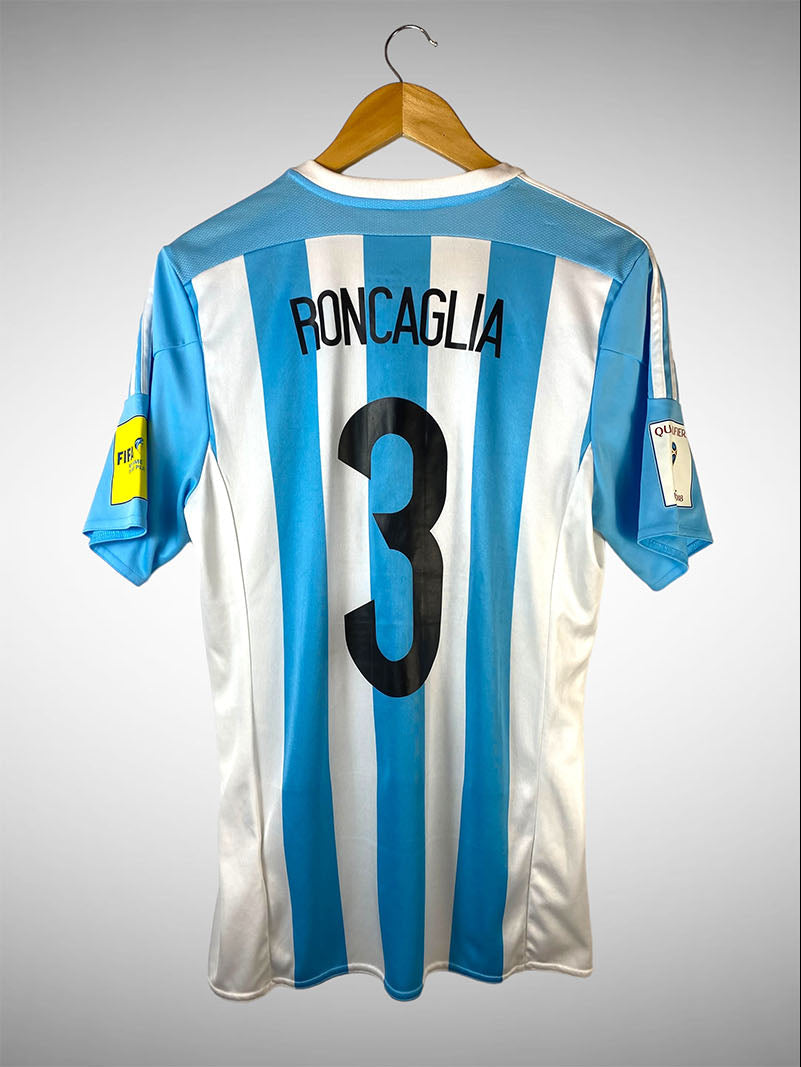 Argentina 2015 Primeira Camisa Tam M N# 3 Roncaglia.