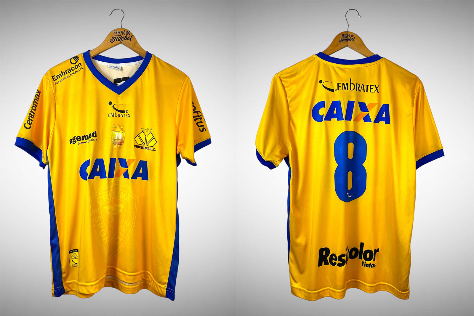 Críciuma 2017 Camisa de Aniversário Tam G Nº 8.