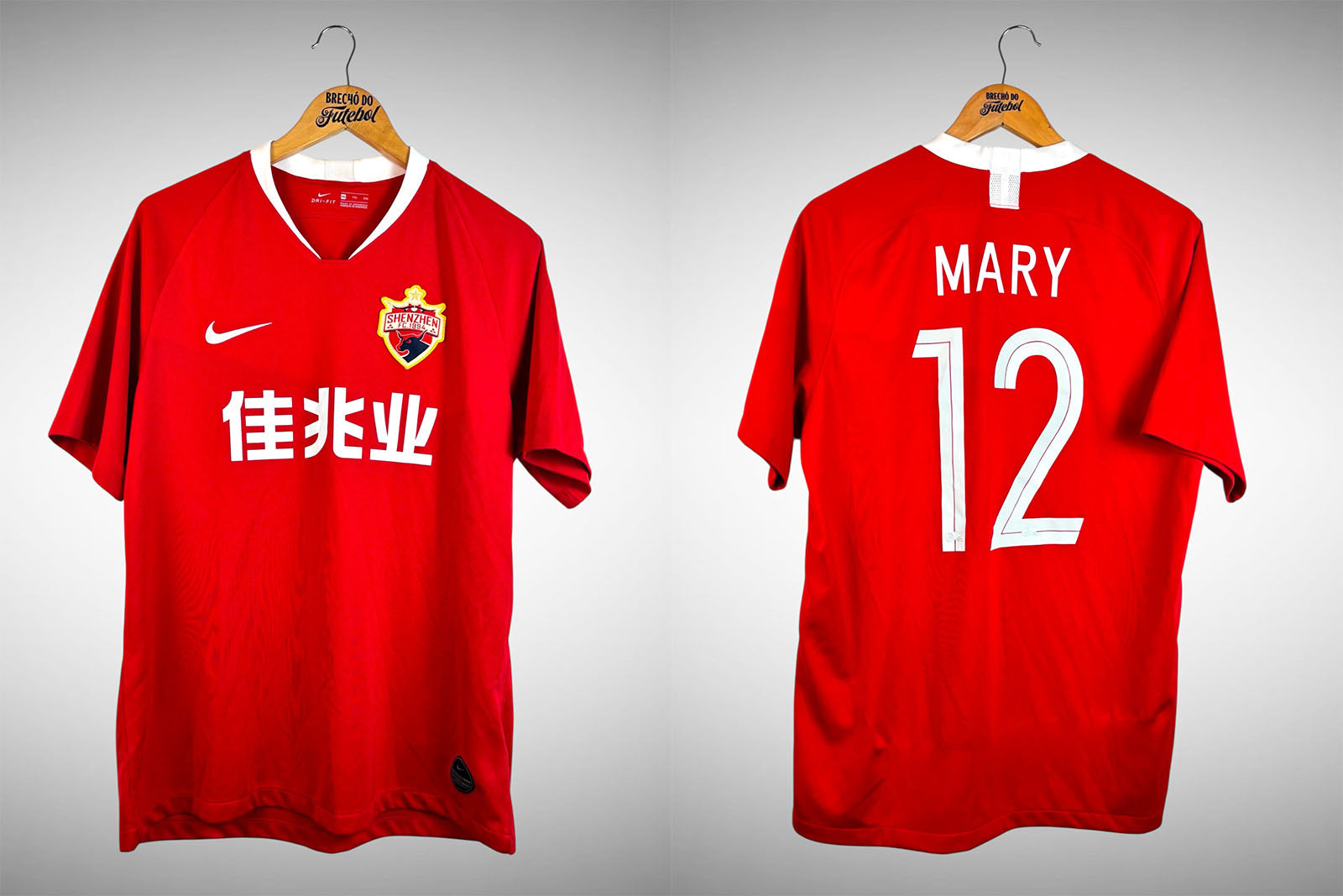 Shenzhen FC 2019 Primeira Camisa Tam 3G Nº 12 Mary.