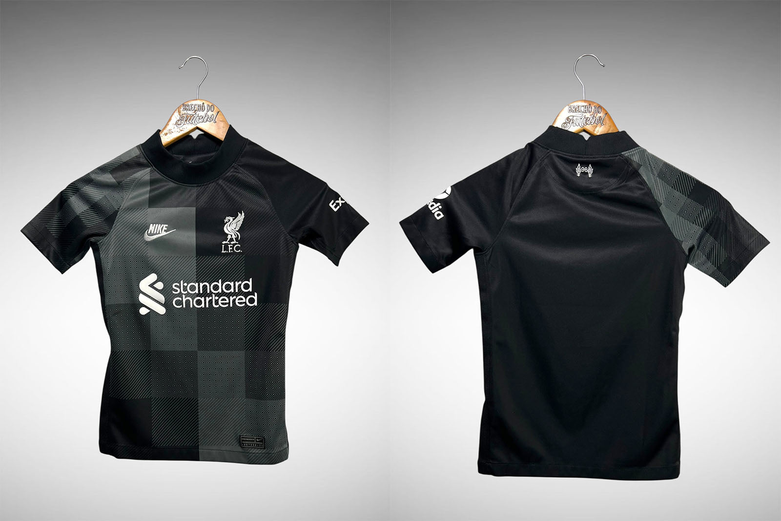 Liverpool 2021 Camisa de Goleiro Tam PP Infantil.