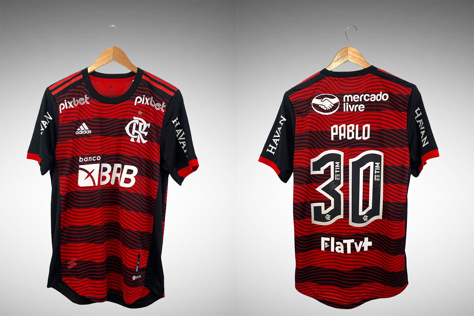 Flamengo 2022 Primeira Camisa Tam M N# 30 Pablo.