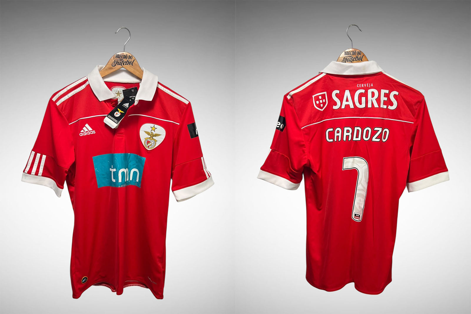Benfica 2010 Primeira Camisa Tam P Nº7 Cardozo.