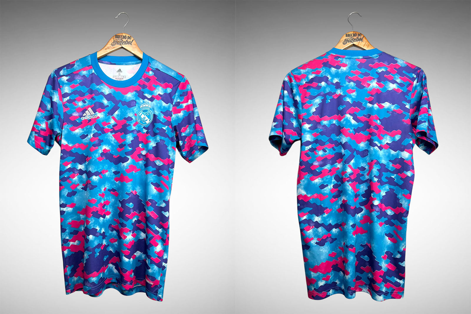 Real Madrid 2021 Camisa de Aquecimento Tam P.