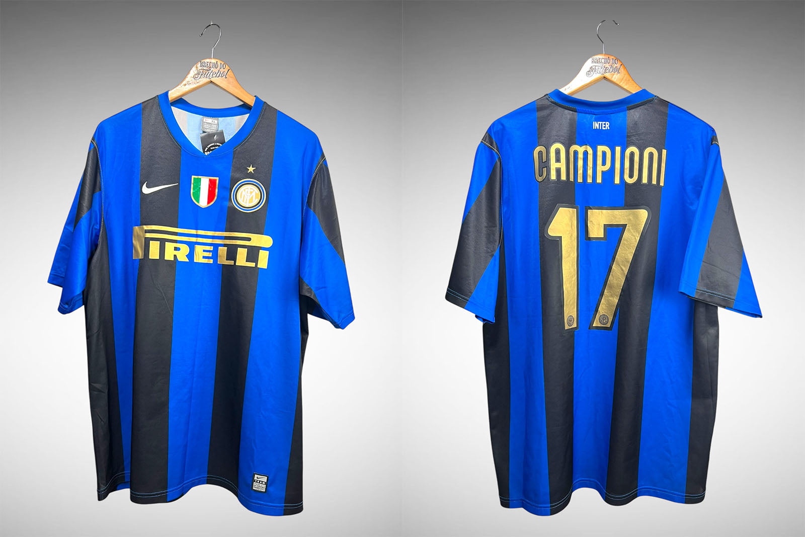 Inter de Milão 2008 Primeira Camisa Tam GG.