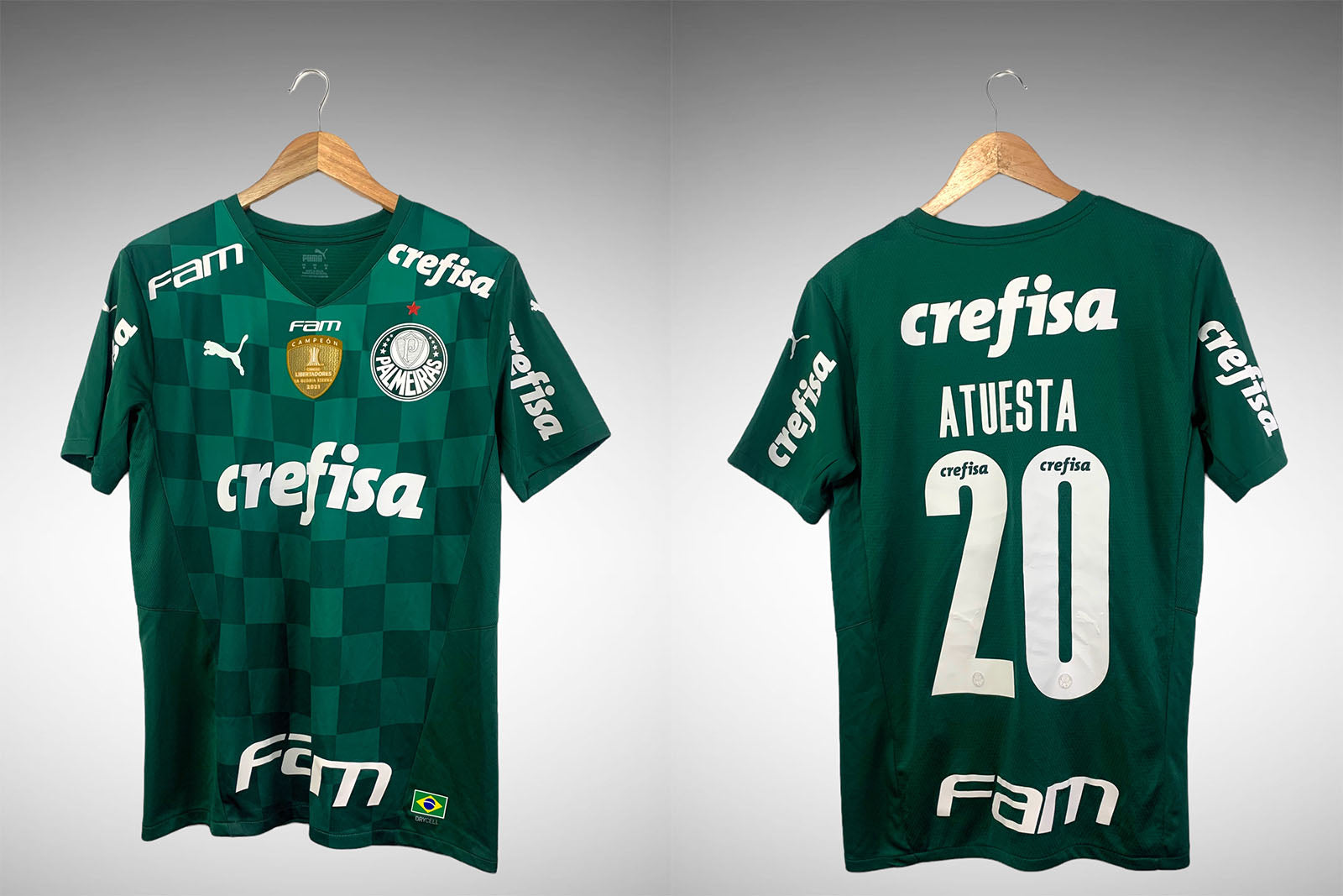 Palmeiras 2021 Primeira Camisa Tam M N# 20 Atuesta.