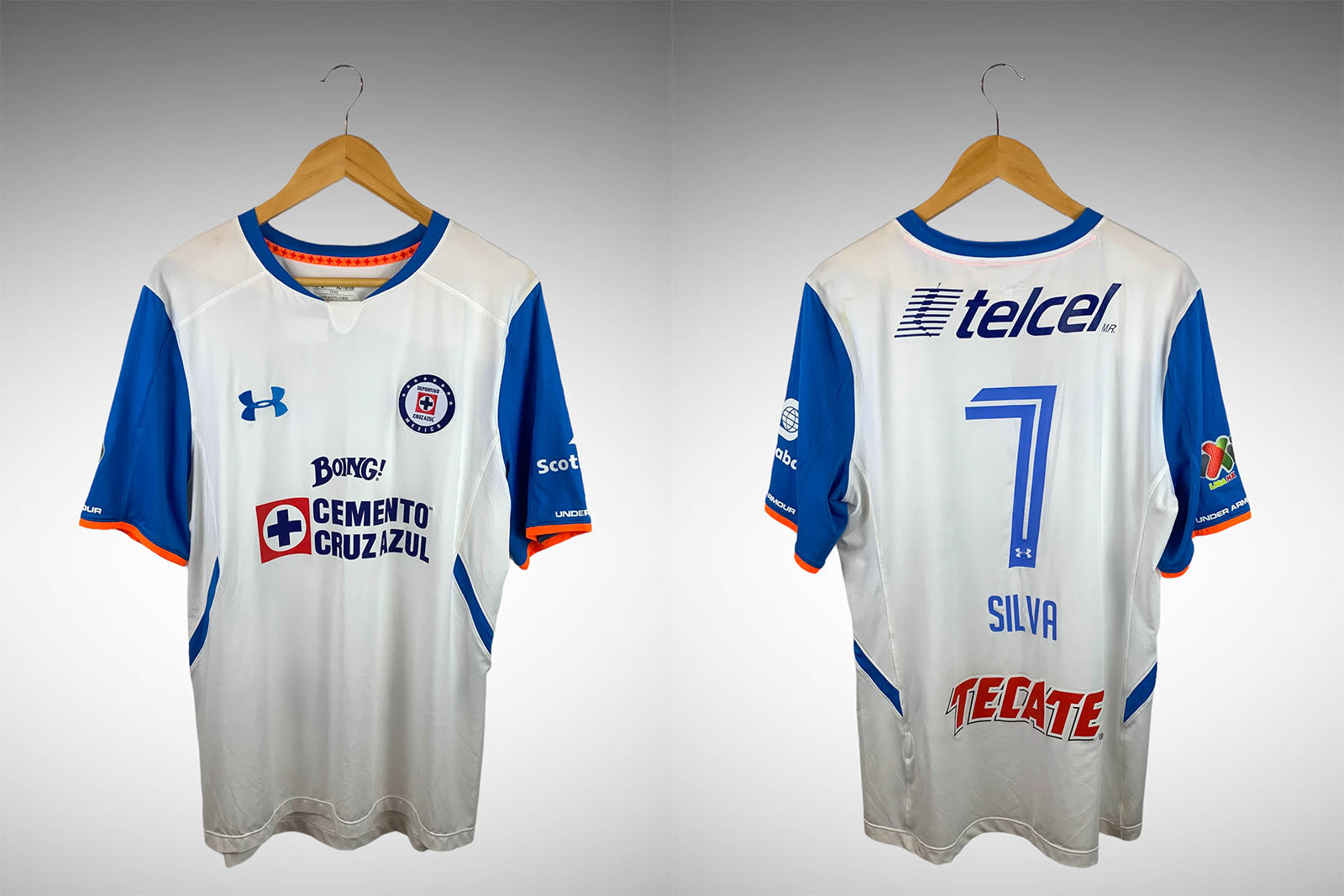 Cruz Azul 2015 Segunda Camisa Tam Gg N# 7 Silva.