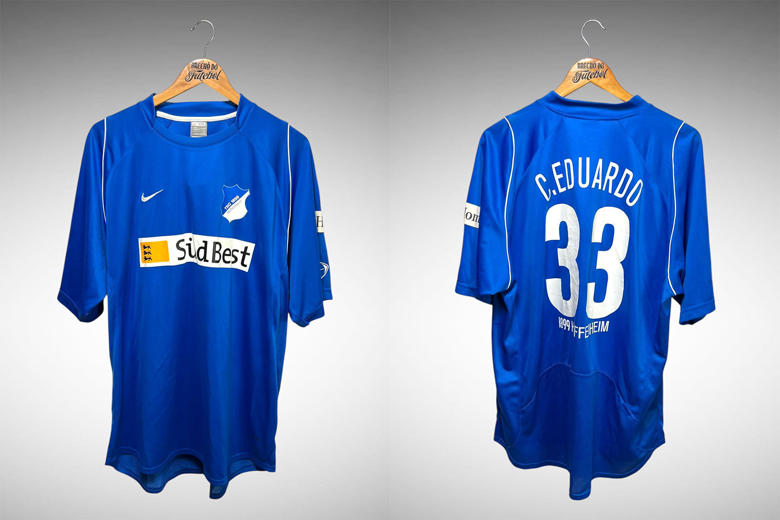Hoffenheim 2006 Primeira Camisa Tam 2GG Nº33 C. Eduardo.