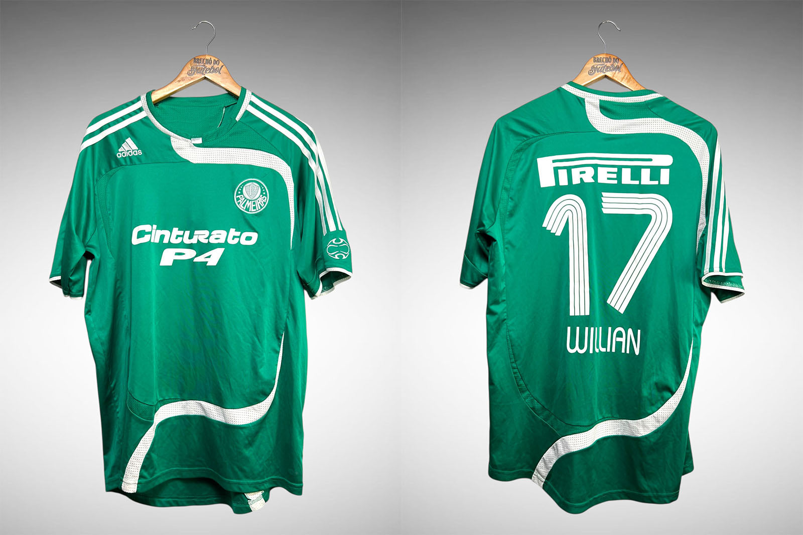 Palmeiras 2007 Primeira Camisa Tam G Nº 17 Willian.