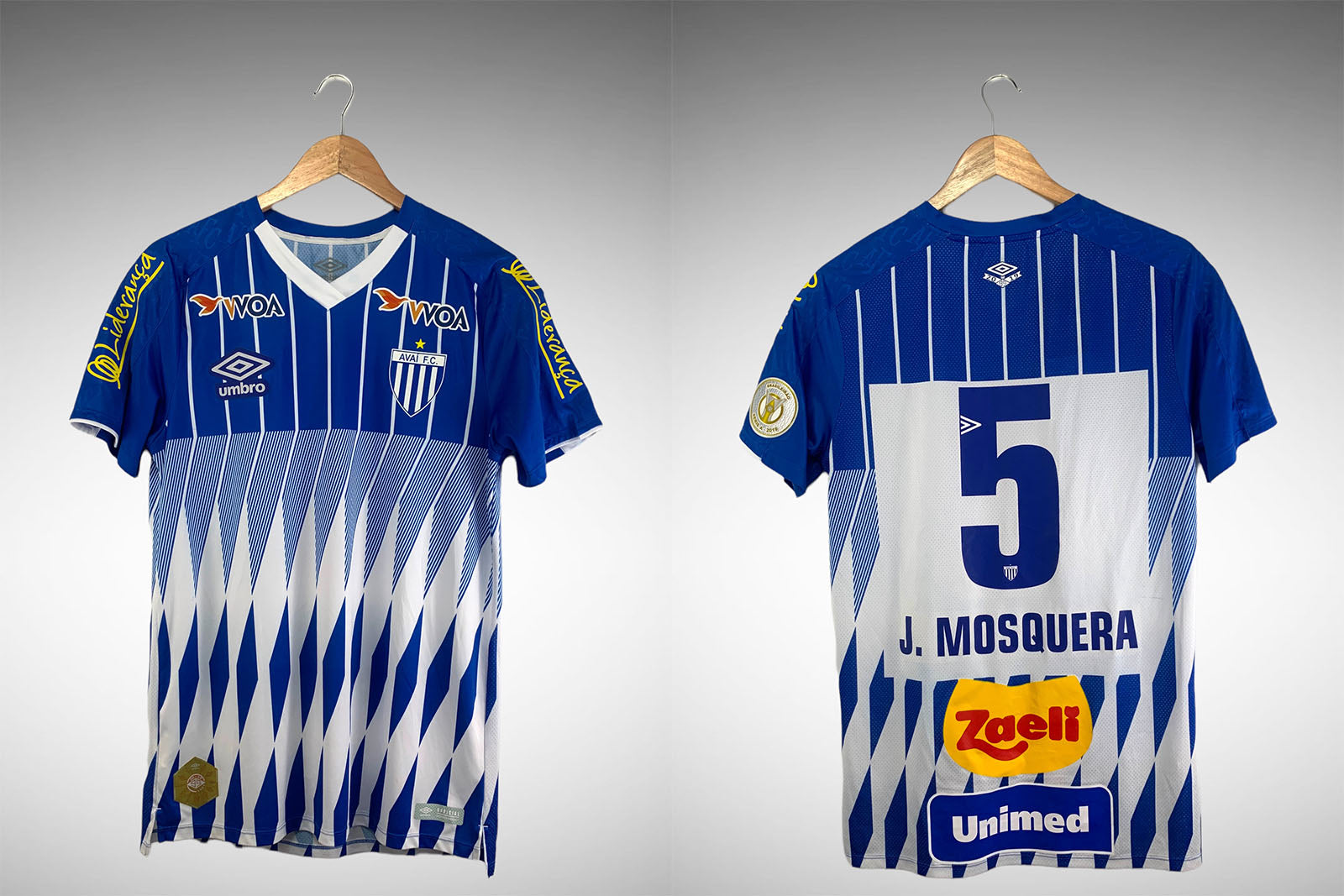 Avaí 2019 Terceira Camisa Tam M N# 5 J. Mosquera.
