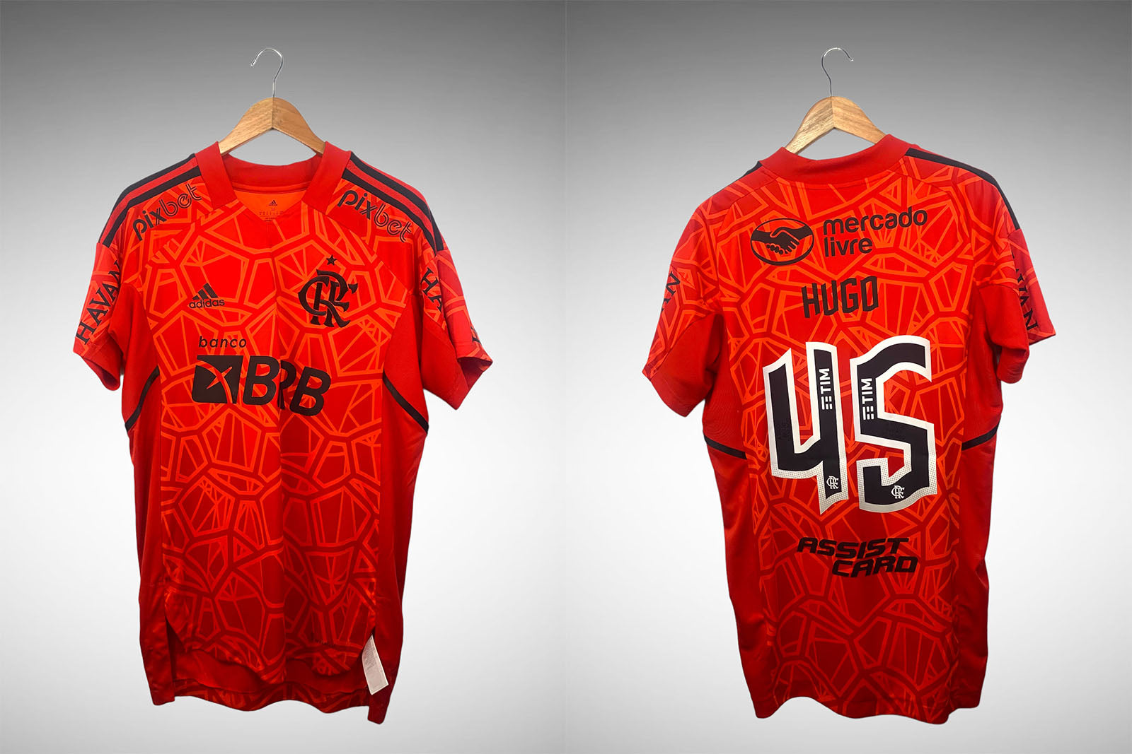 Flamengo 2022 Camisa de Goleiro Tam G N# 45 Hugo.