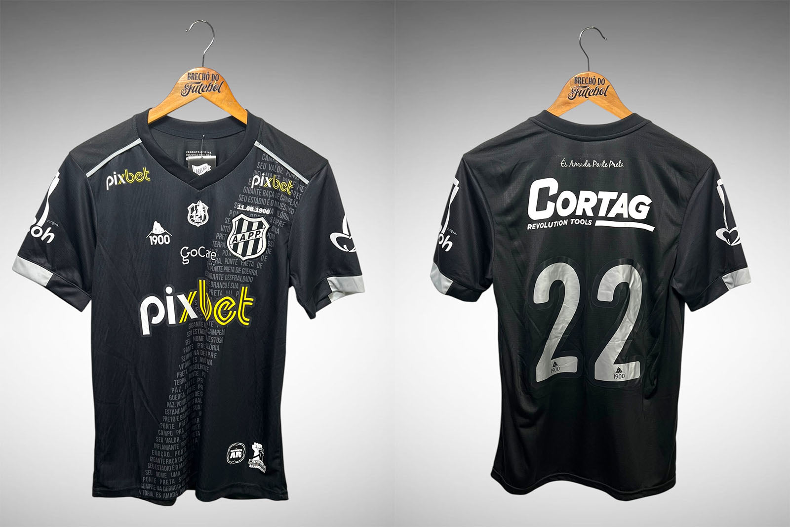 Ponte Preta 2022 Camisa Hino 121 anos Tam P Nº22