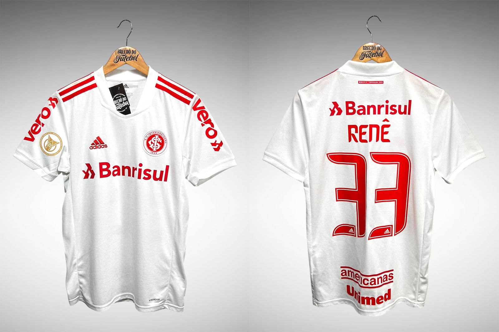 Internacional 2021 Segunda Camisa Tam P Nº33 Renê.