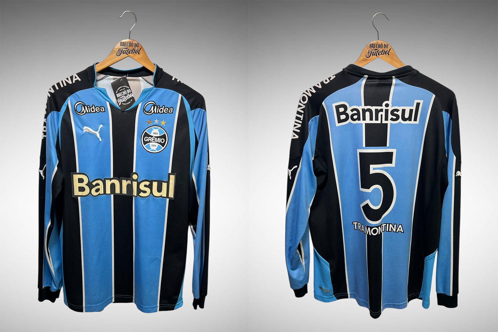 Grêmio 2010 Primeira Camisa Tam G Nº5 Manga Longa.
