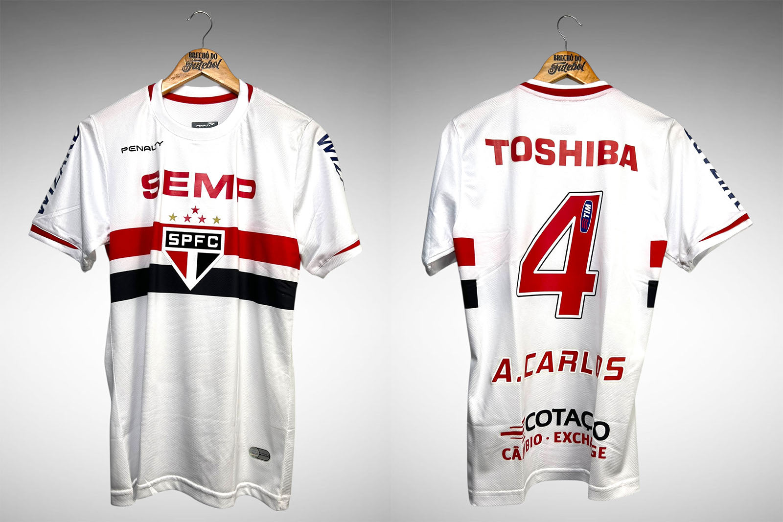 São Paulo 2014 Primeira Camisa Tam G Nº4 A. Carlos.
