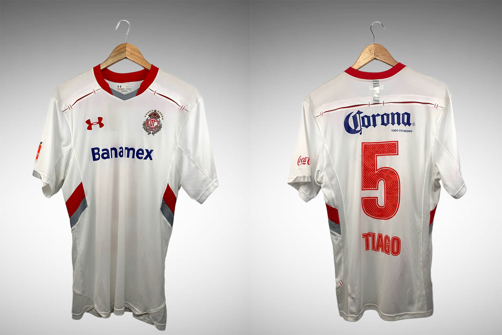 Toluca 2012 Camisa Treino Tam G Nº 5 Tiago.