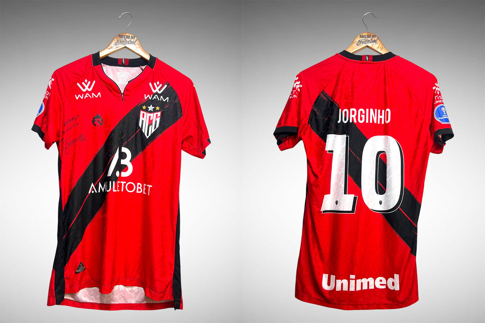 Atlético Goianiense 2021 Primeira Camisa Tam M Nº10 Jorginho.