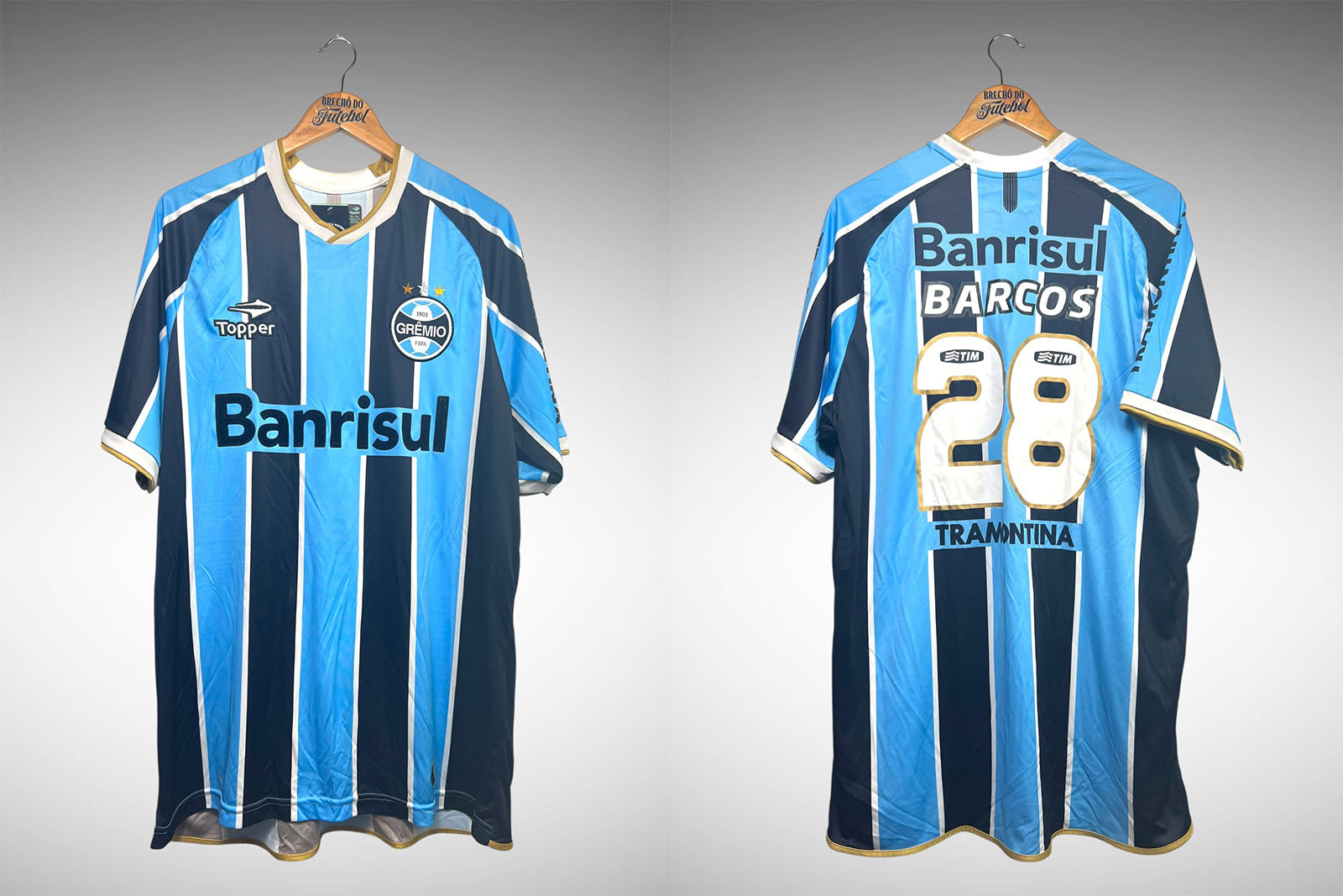 Grêmio 2014 Primeira Camisa Copa Libertadores Tam 5G Nº 28 Barcos.
