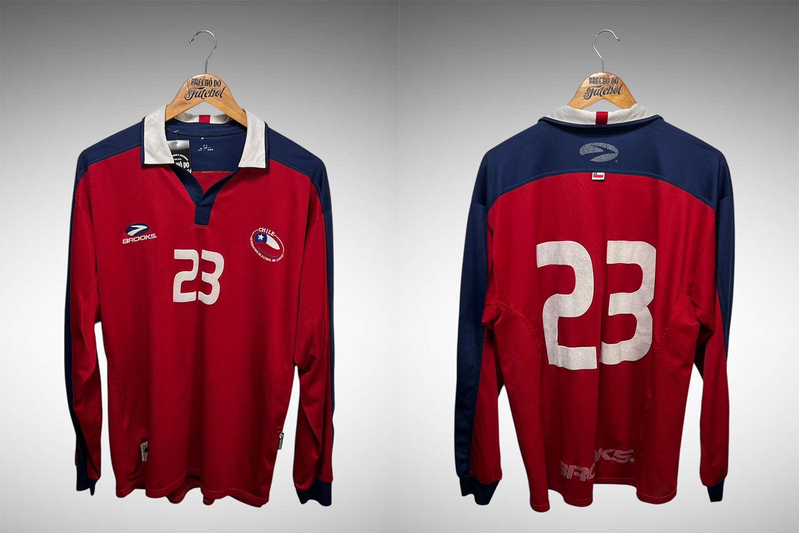 Chile 2003 Primeira Camisa Tam G N23 Manga Longa.