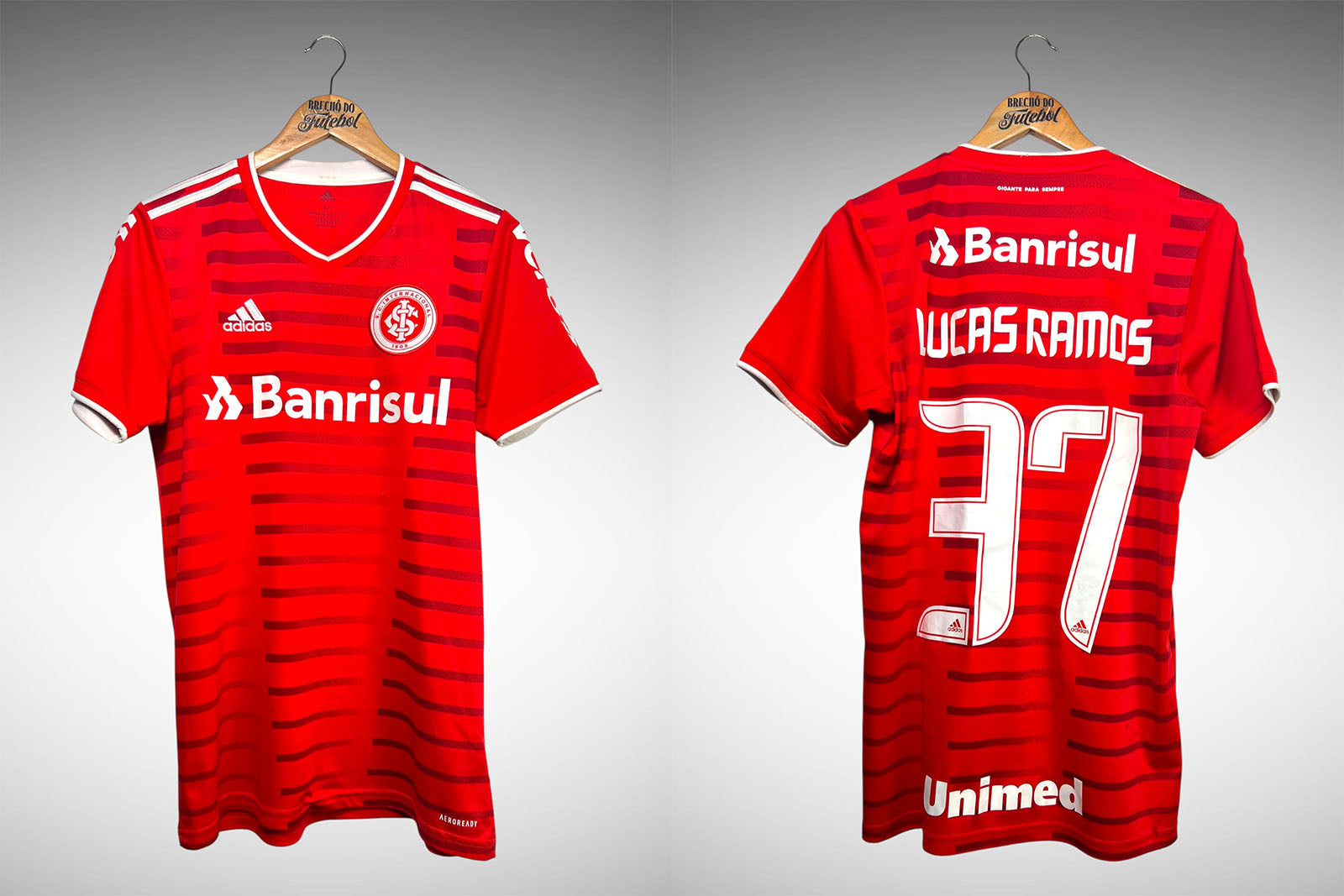Internacional 2021 Primeira Camisa Tam P Nº 37 Lucas Ramos.